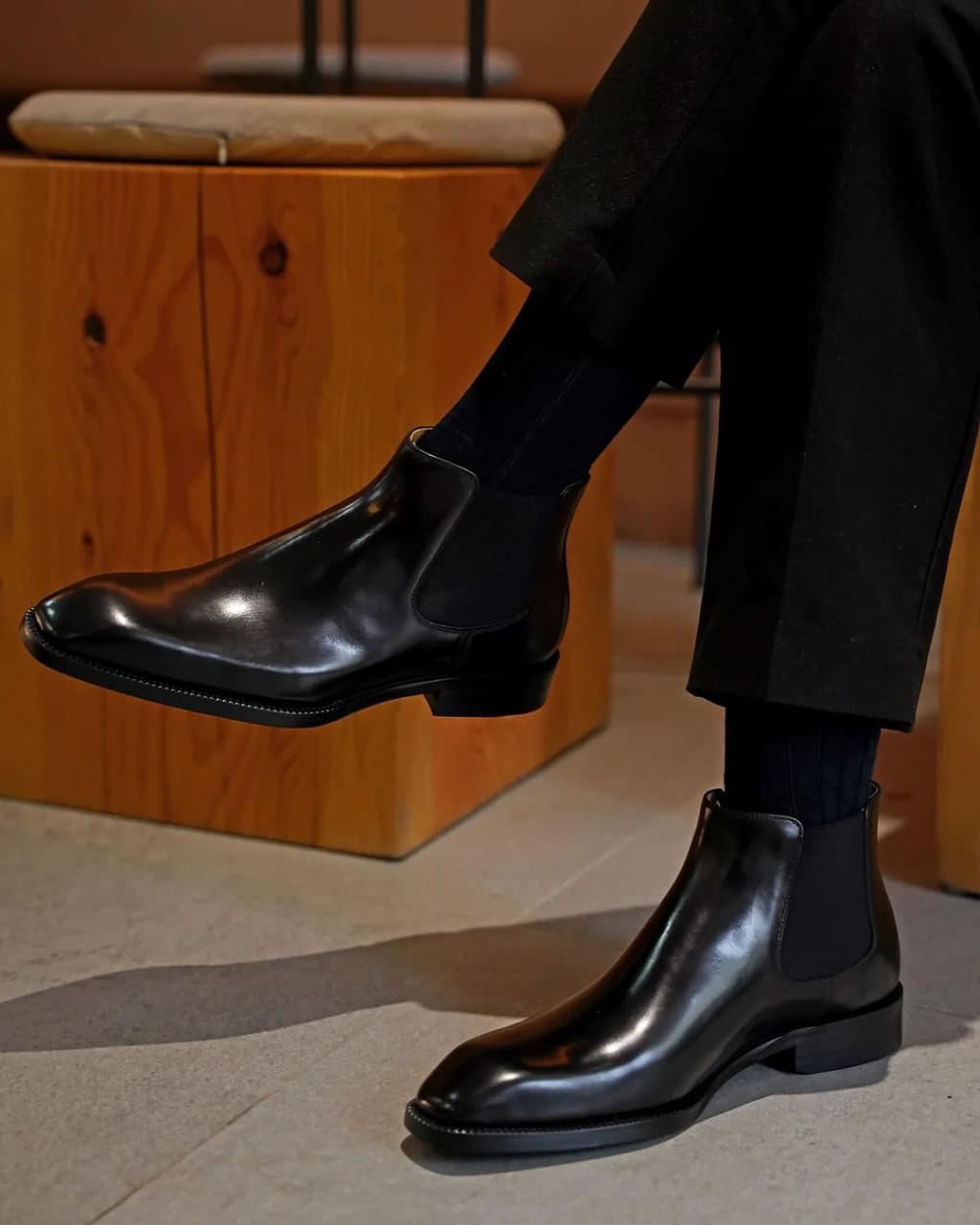 Chelsea Boots for Men's Brown- Pure leather