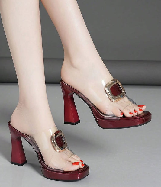 Italian heel (Burgundy)