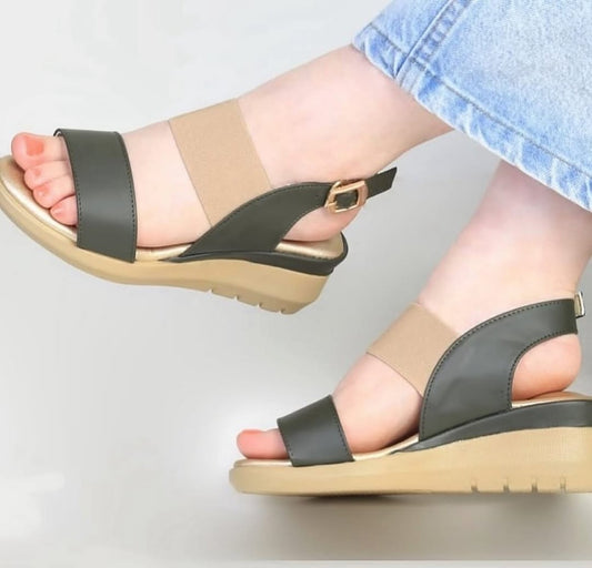 German sandals (Black-skin)