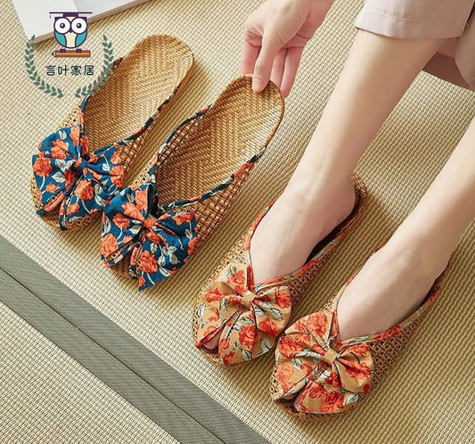 Floral sandals (Blue)