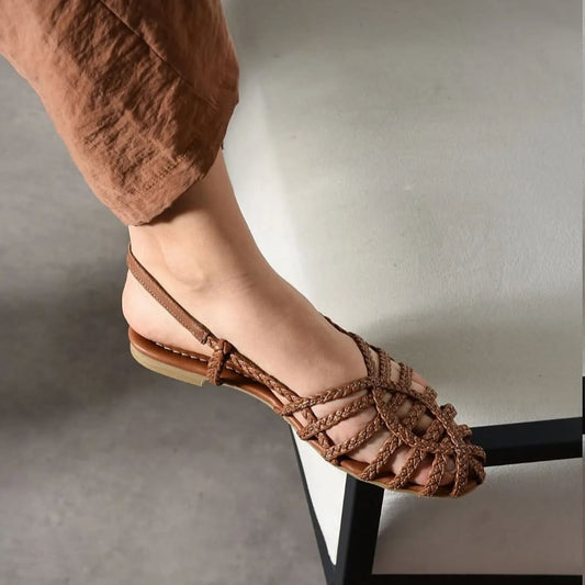 Roman woven sandals (Brown)