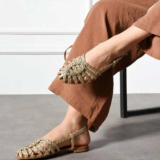 Roman woven sandals (Beige)
