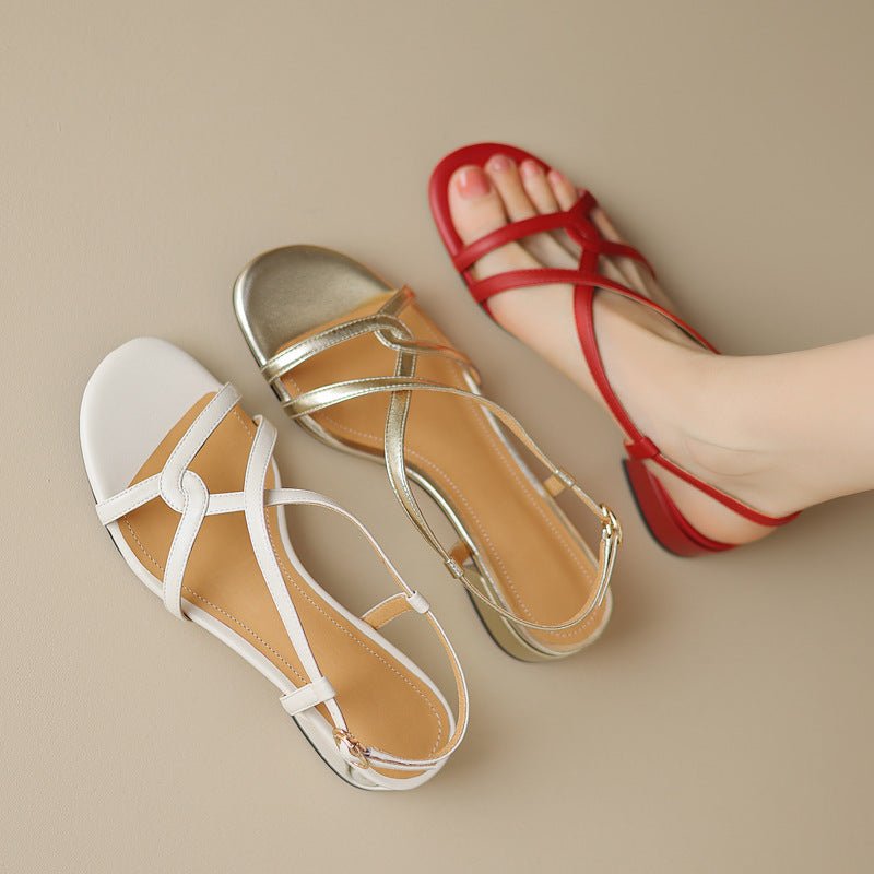 Dusto Elegant women sandals- Gold