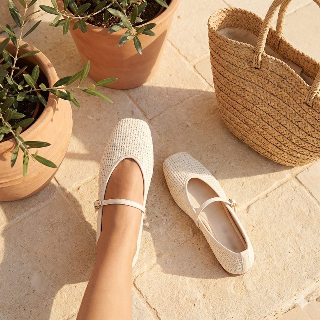 Mesh Shoes for women-White