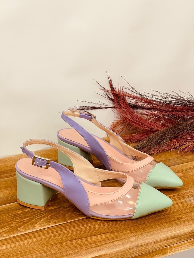 Pastel Multicoloured Heel-