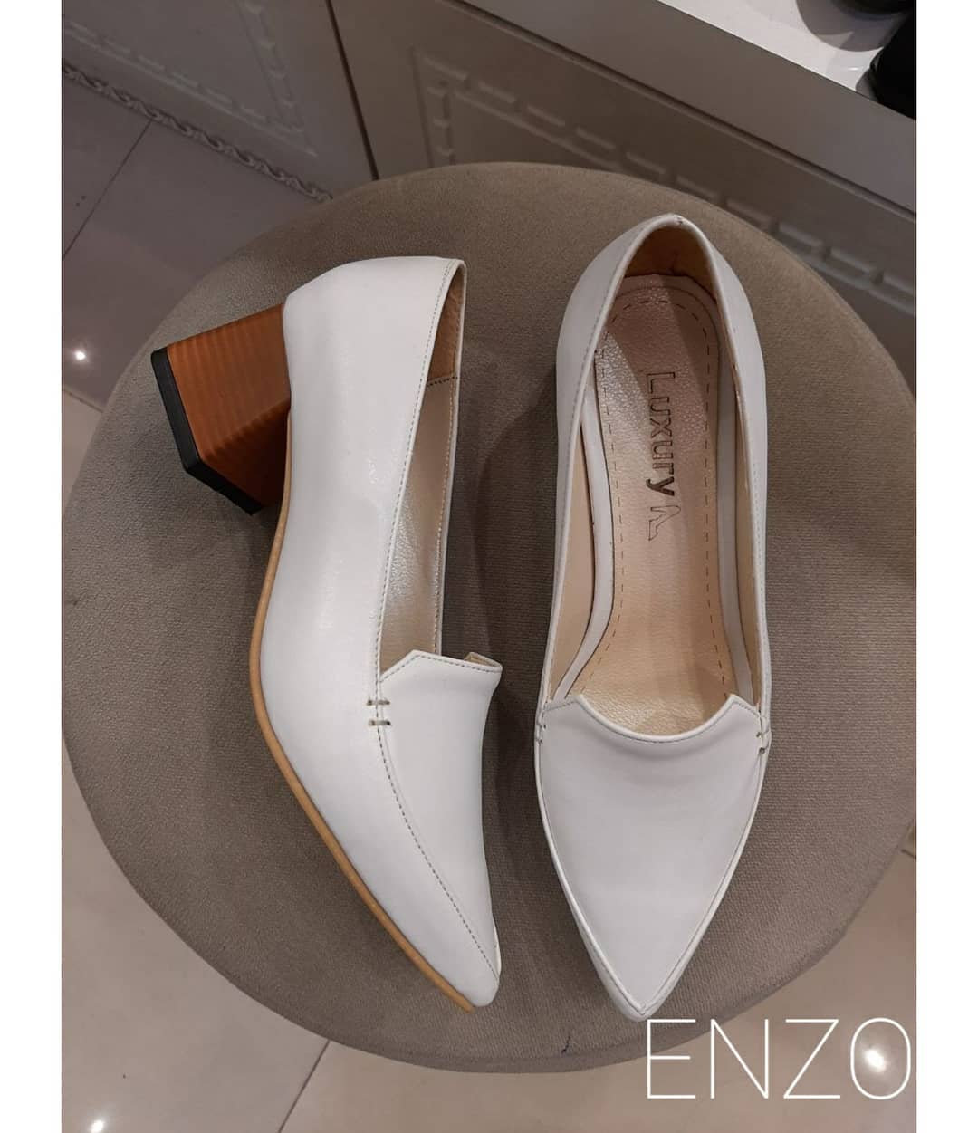 Korean Style heel-White