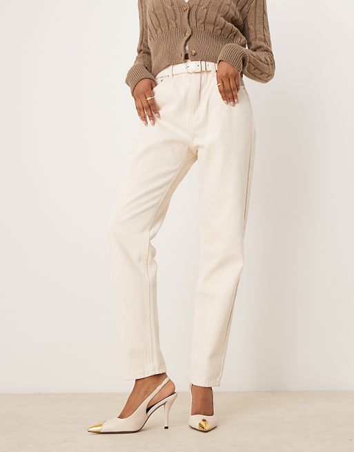 Slingback Shoes for women-Off white