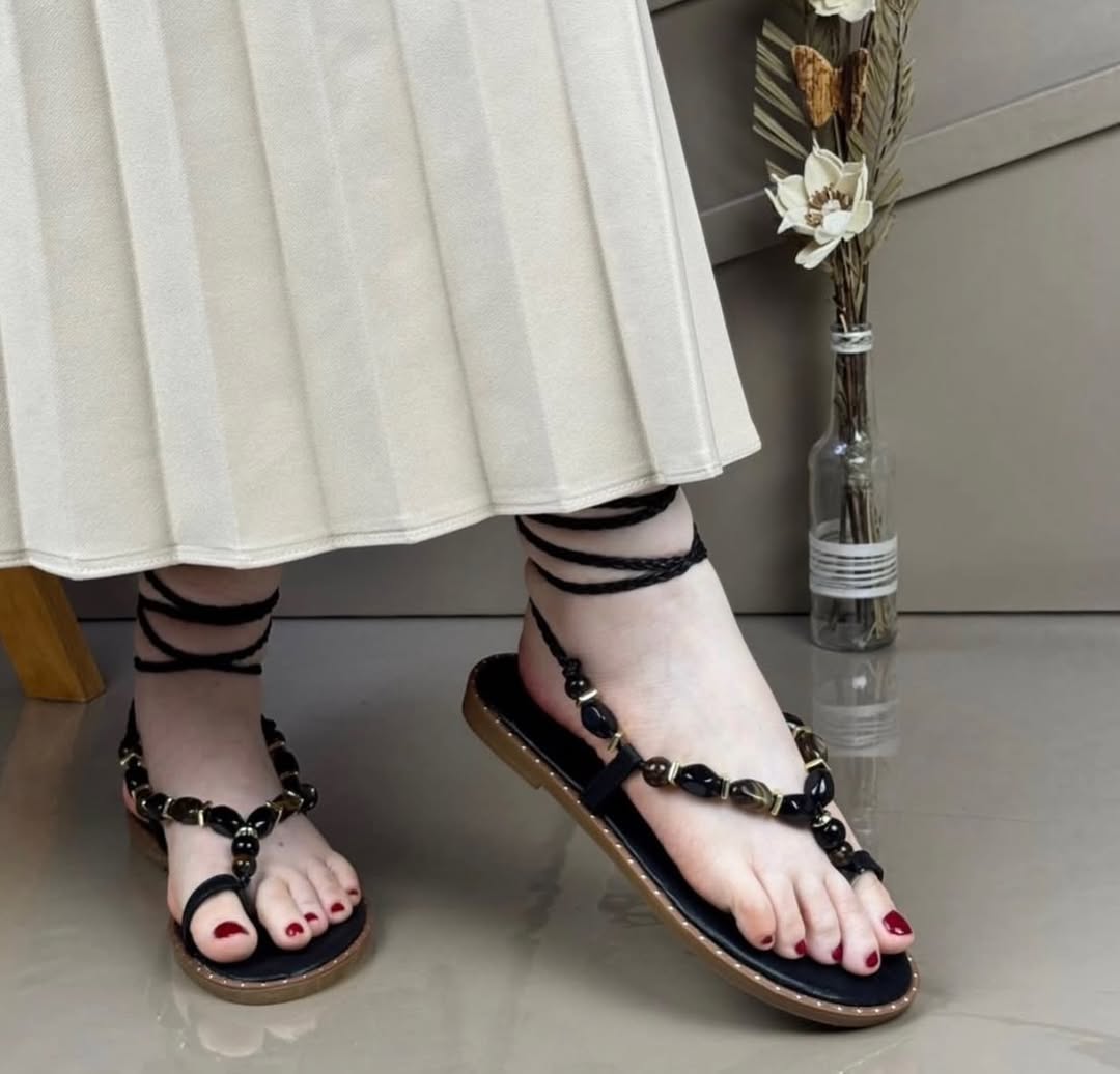 Beads slippers (Multicolor)