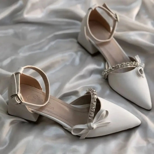 Crystal Grace Pointed Pumps