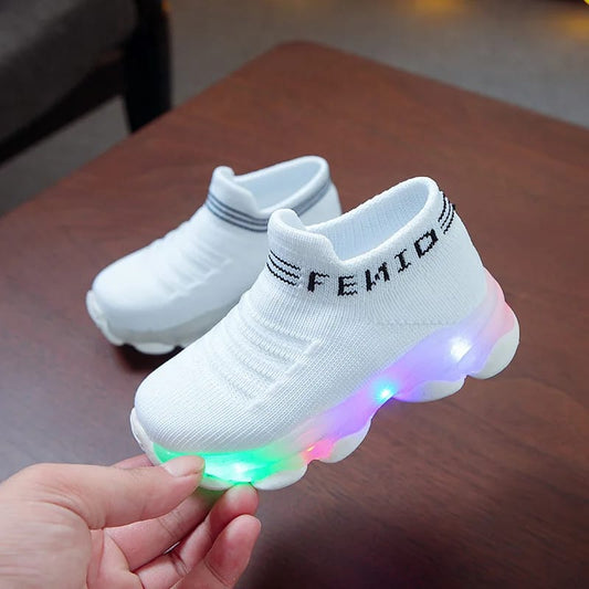 Classic White Socks upper- Led Lights