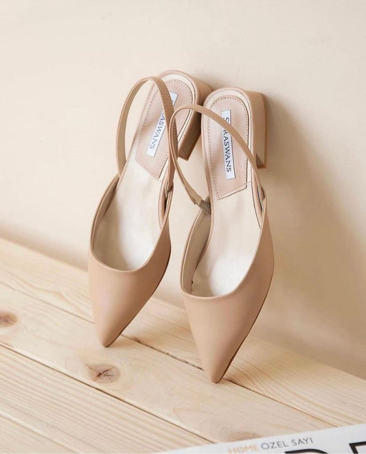 Trapeze Heel-Light brown