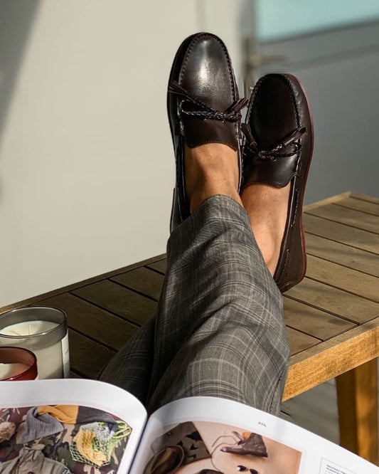 Coffee Rose- Genuine Leather shoes