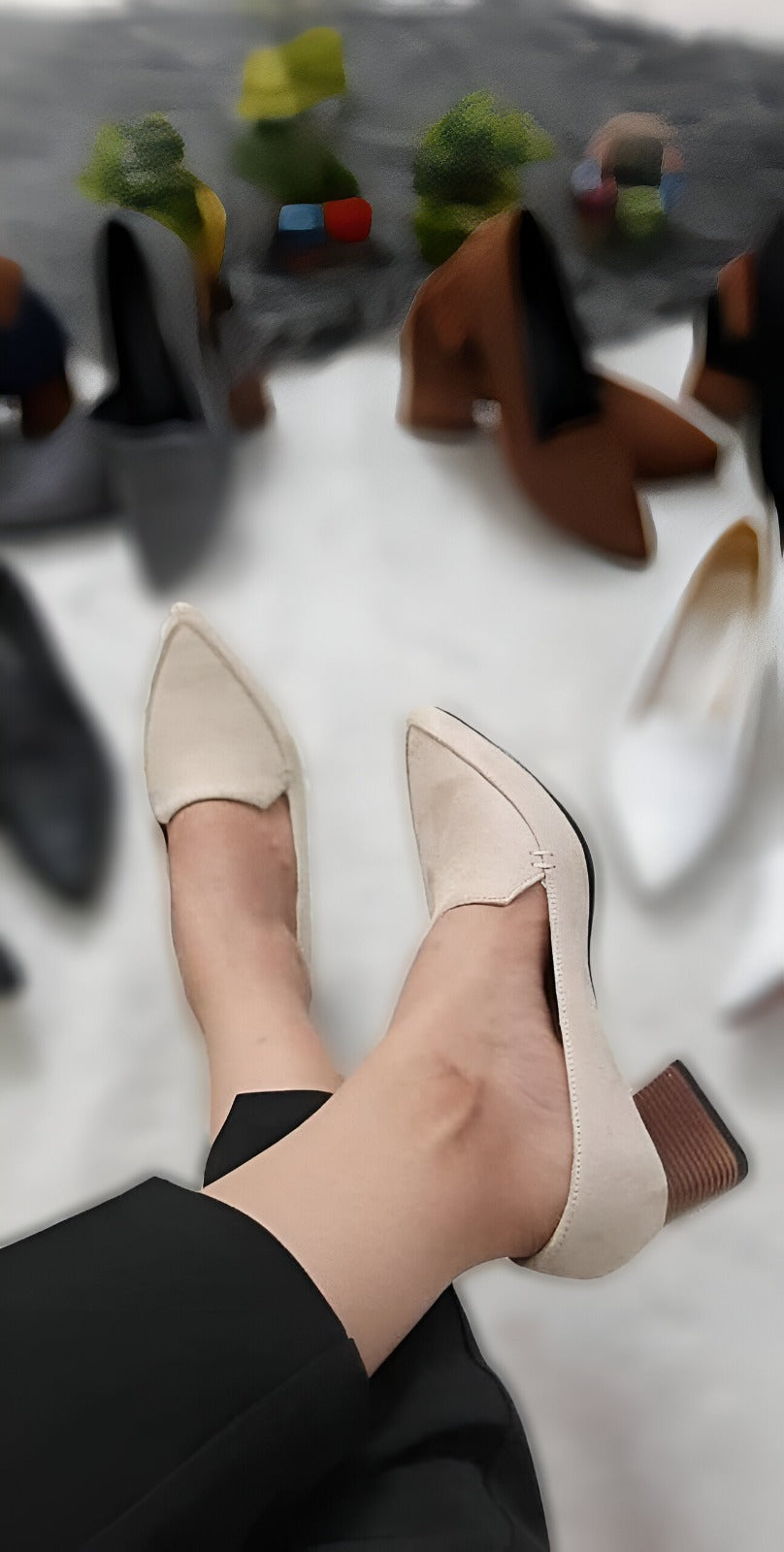 Korean Style heel-Off White