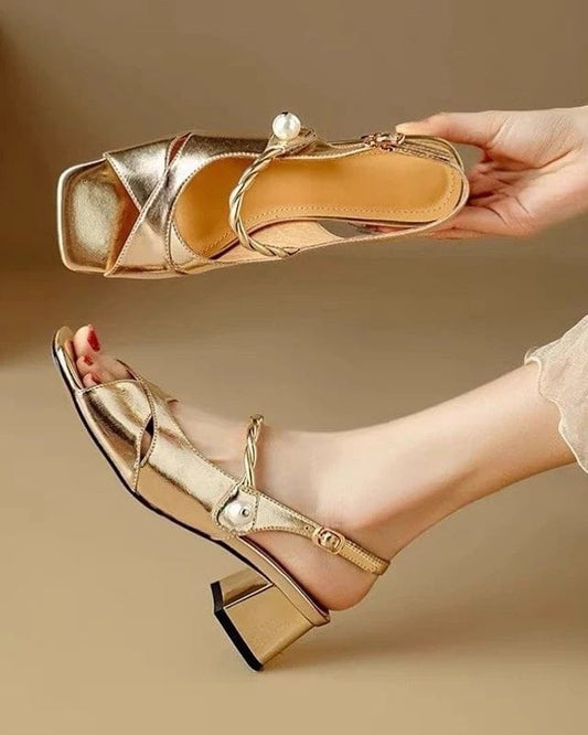 French Style heel-Gold