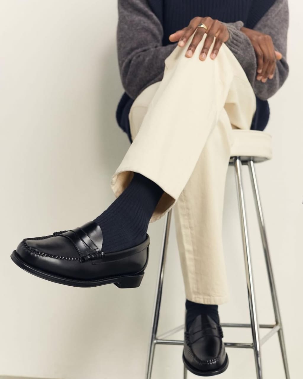 Japanese Style Men's Shoes- Black- 100% Pure leather