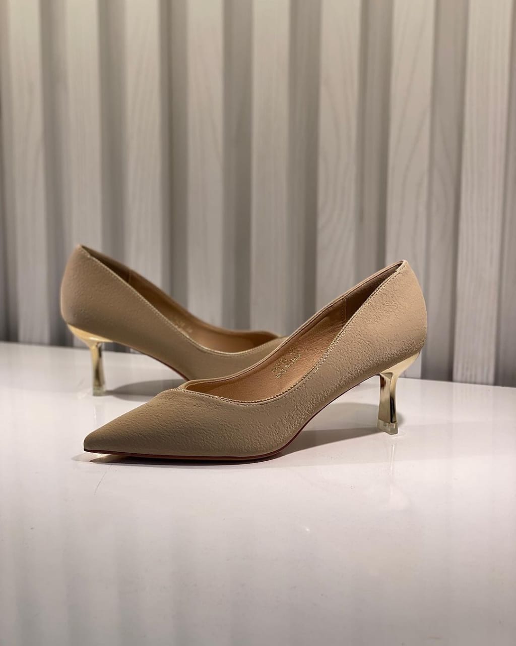 GoldShine women shoes-Khaki