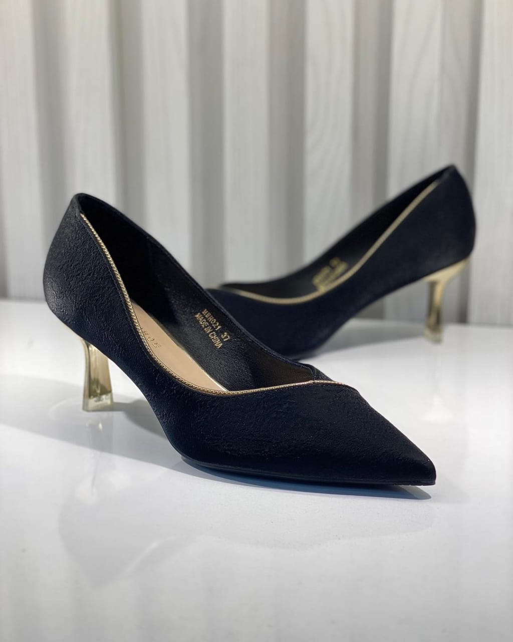 GoldShine women shoes-Black