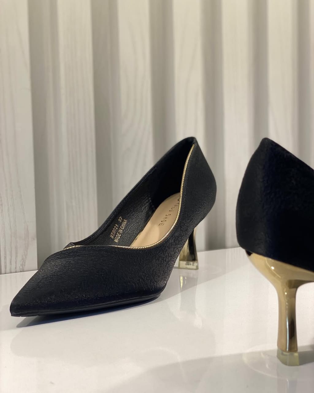 GoldShine women shoes-Black