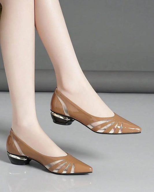 Chunky Heel- Brown
