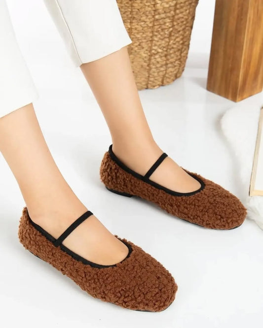 Minky Shoes for women-Dark Brown