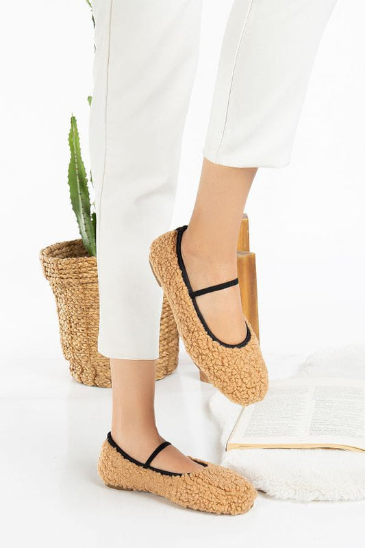 Minky Shoes for women-Light Brown