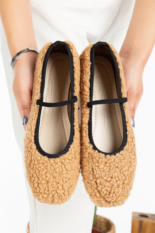Minky Shoes for women-Light Brown