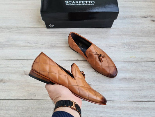 Stiched Tussel for Men's - Pure leather