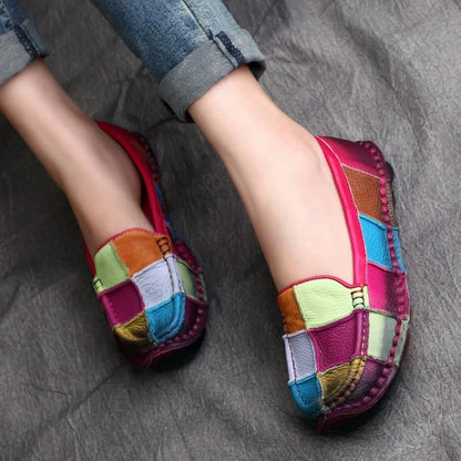 Asian loafer for women-Rose Purple