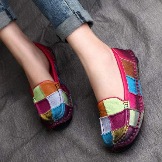 Retro Loafer for Women-Rose Purple