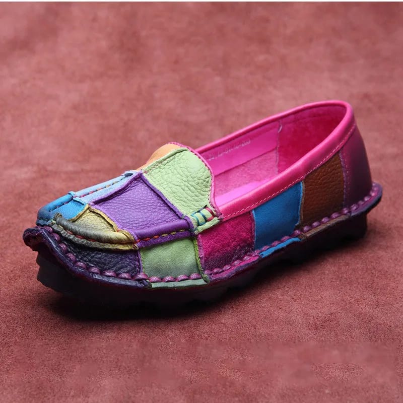 Asian loafer for women-Rose Purple