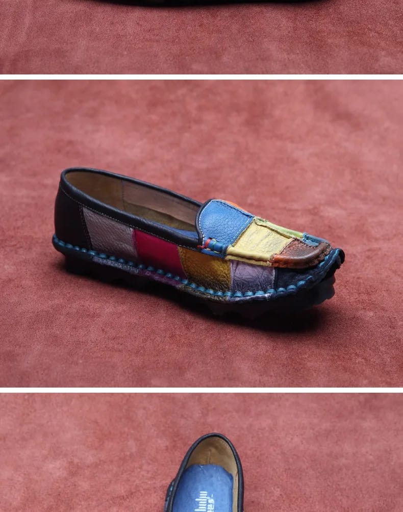 Asian loafer for women- Black Yellow