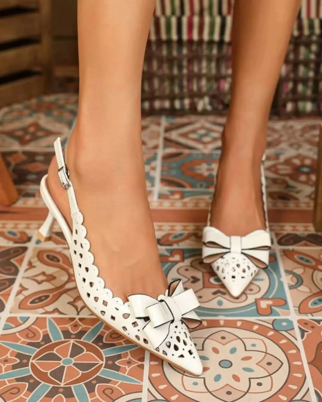 Sweet Kity Heel - White