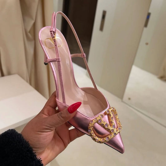 V logo shoes (Pink)