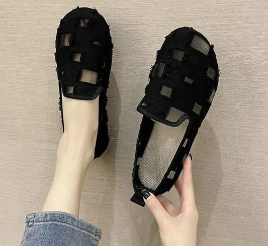 Denim shoes (Black)