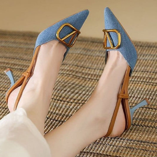 Denim heel (Blue)