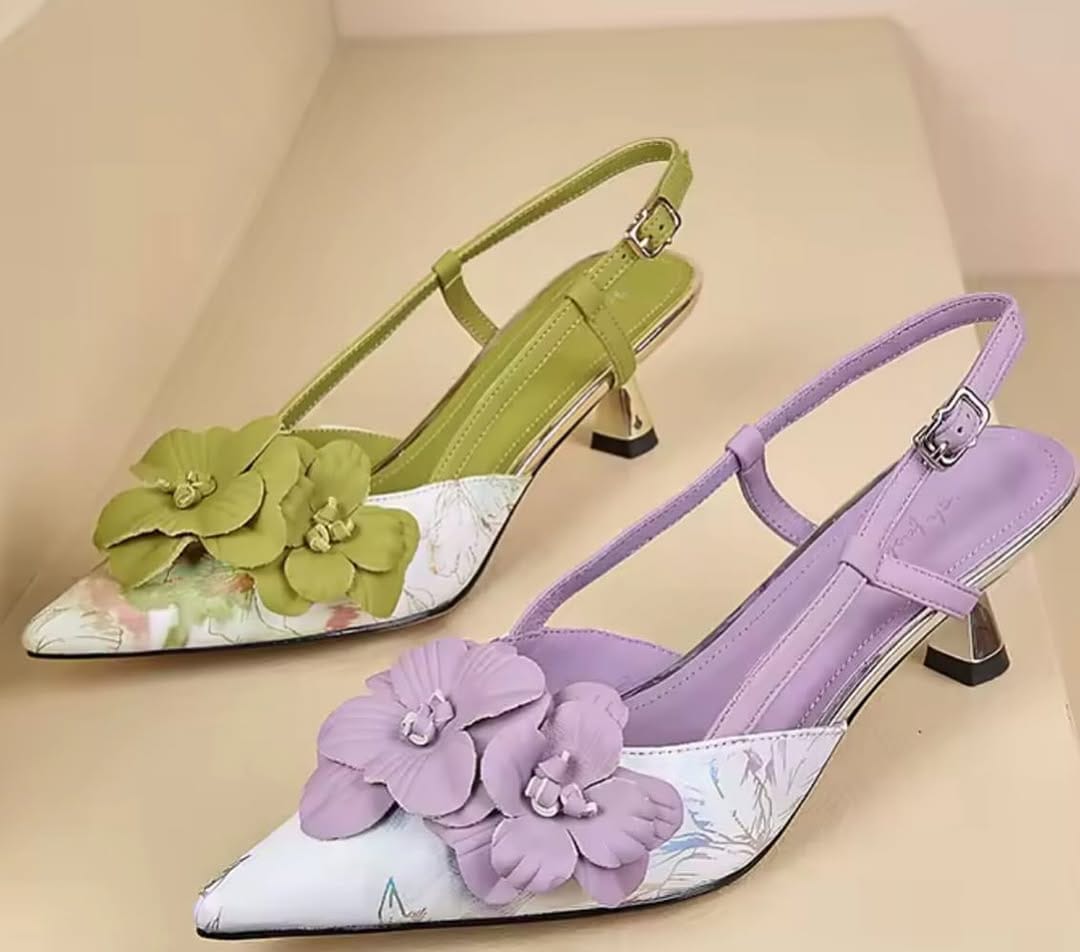 Columbiaan printed sandals (Lilac)