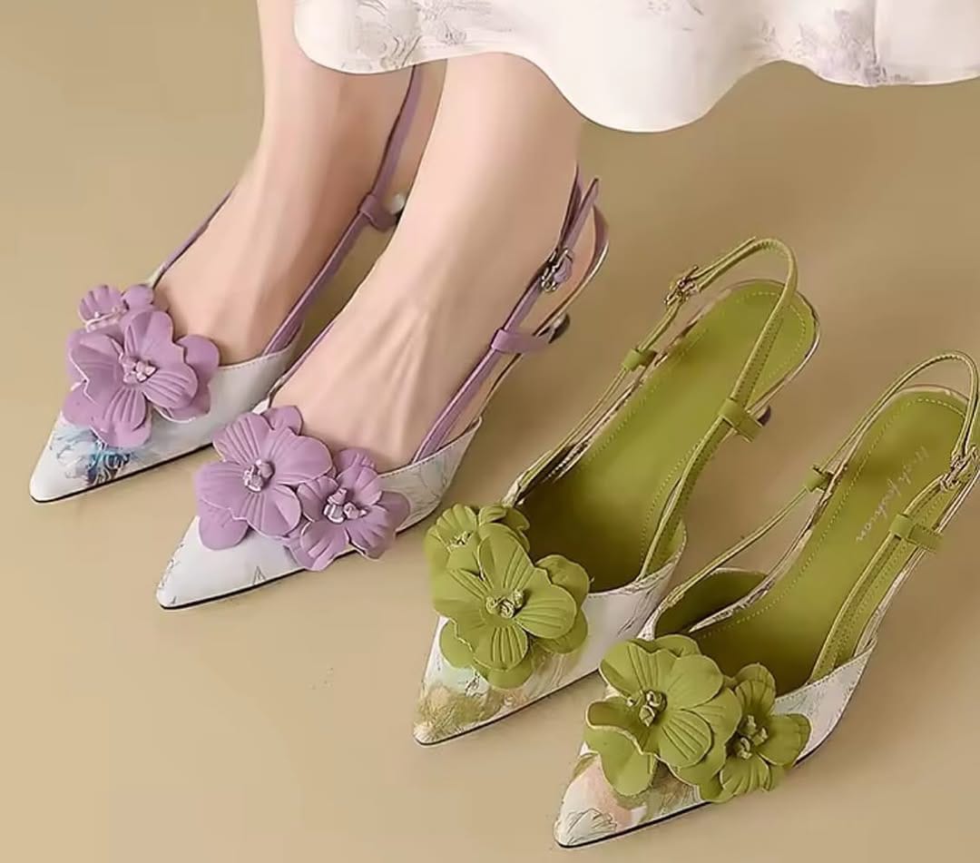 Columbiaan printed sandals (Green)