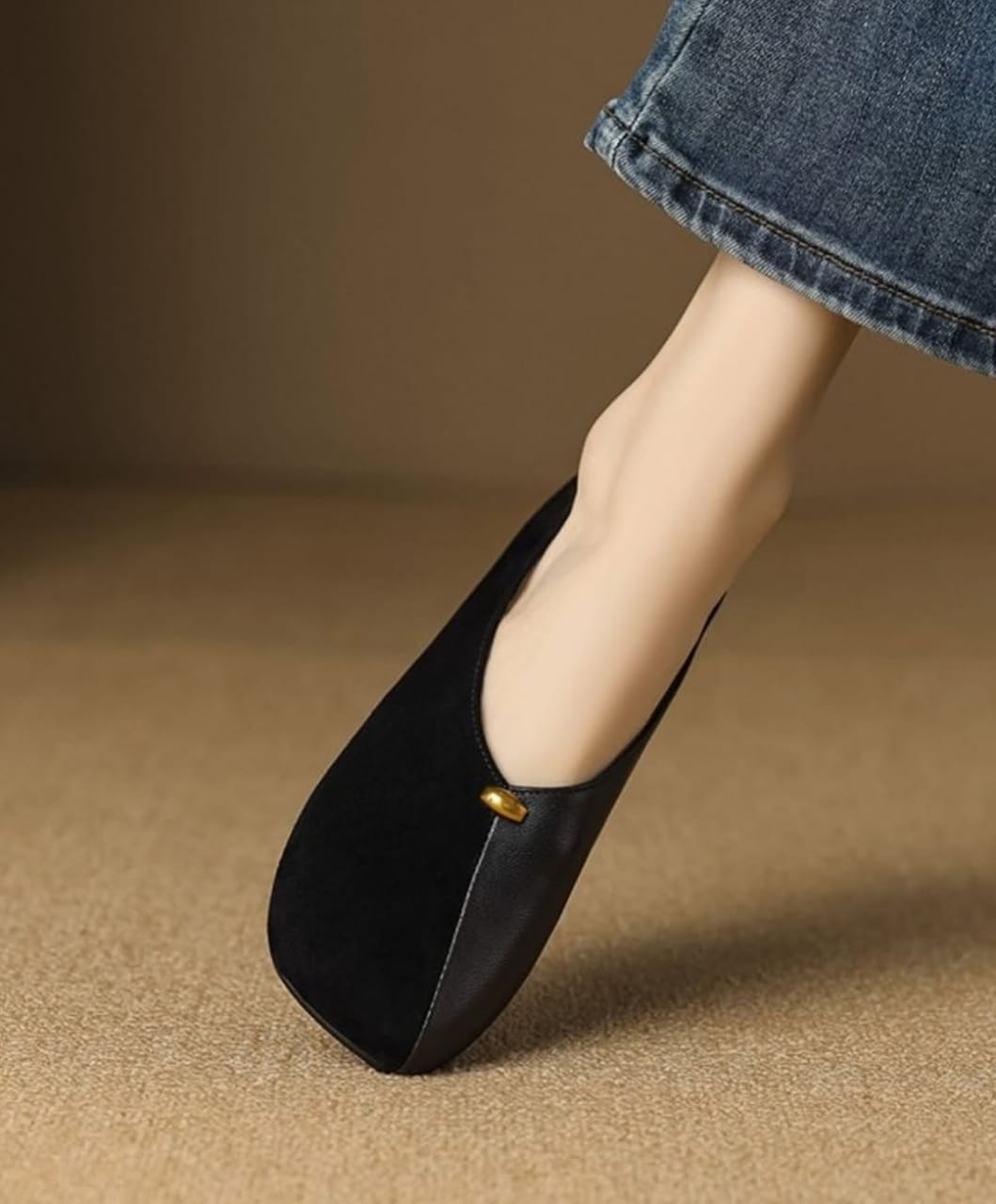 Velvet Ease Flats (Black)