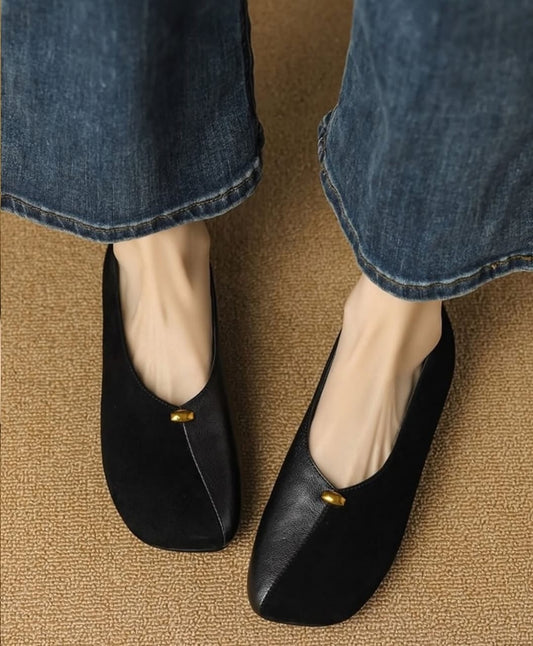 Velvet Ease Flats (Black)