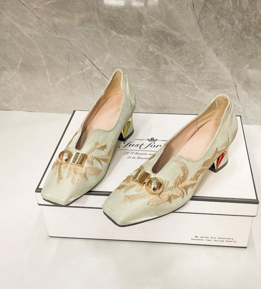 Golden Fern Elegance heel (Light Green)