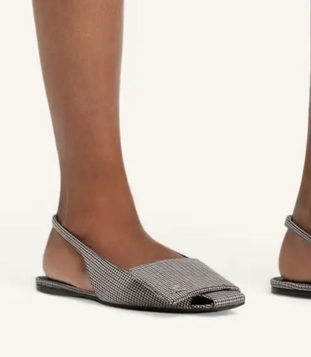 Houndstooth grace slingback