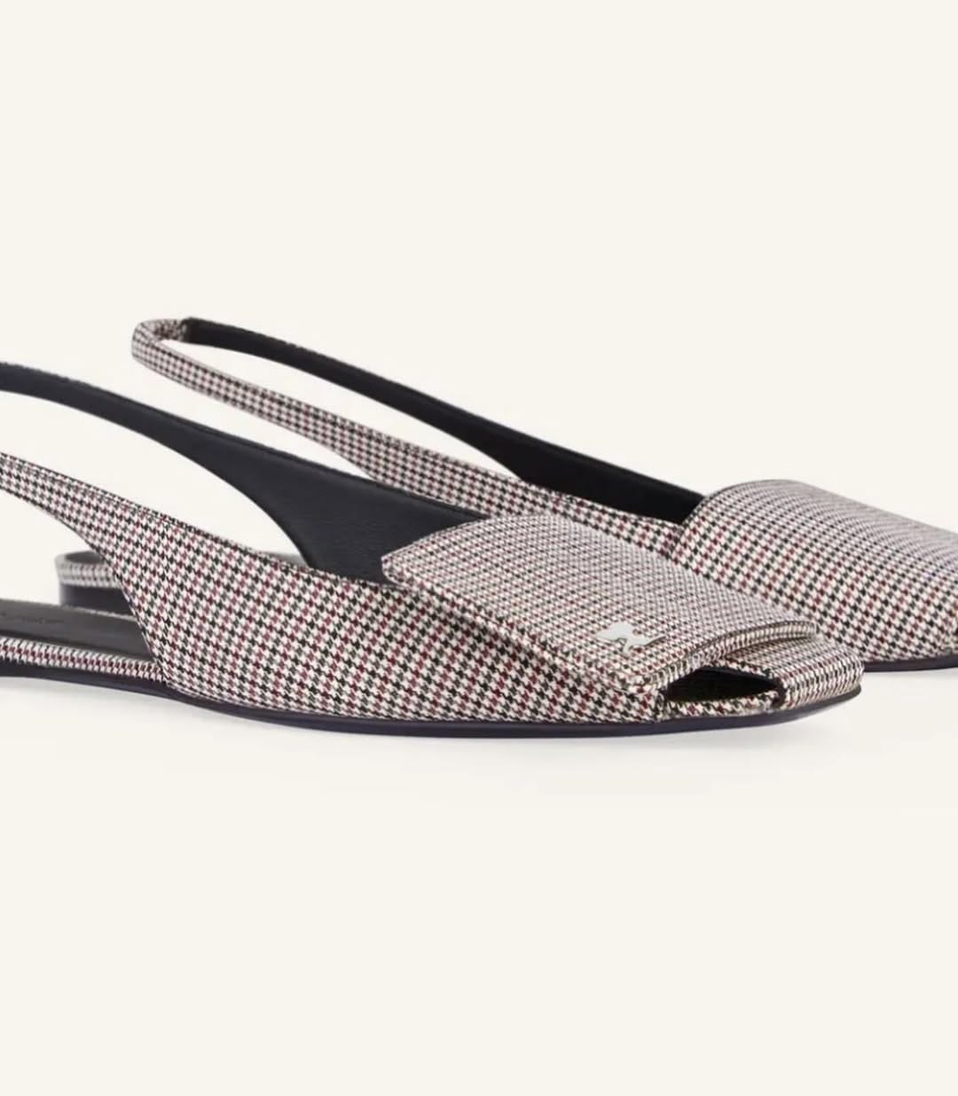 Houndstooth grace slingback