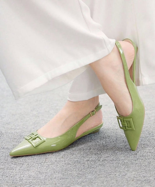 Patent sling back (Green)