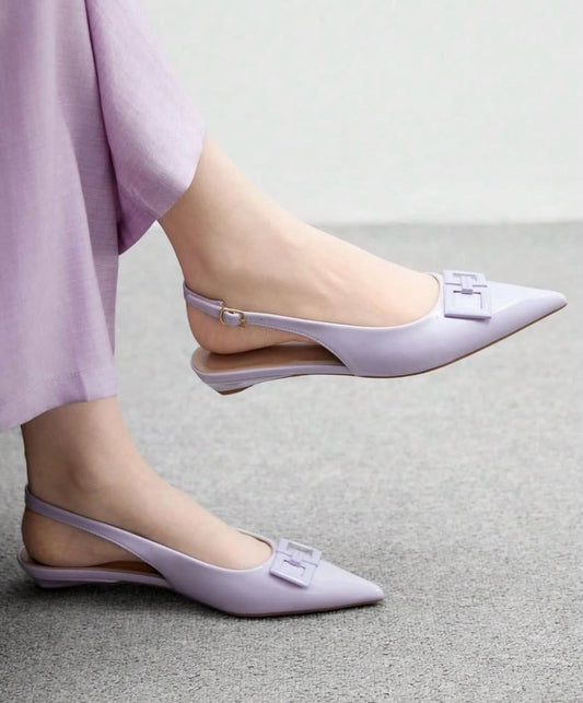 Patent sling back (Lilac)