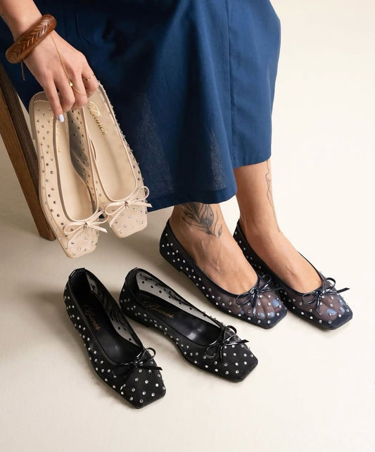 Breathable Net Pearl shoe (Black)
