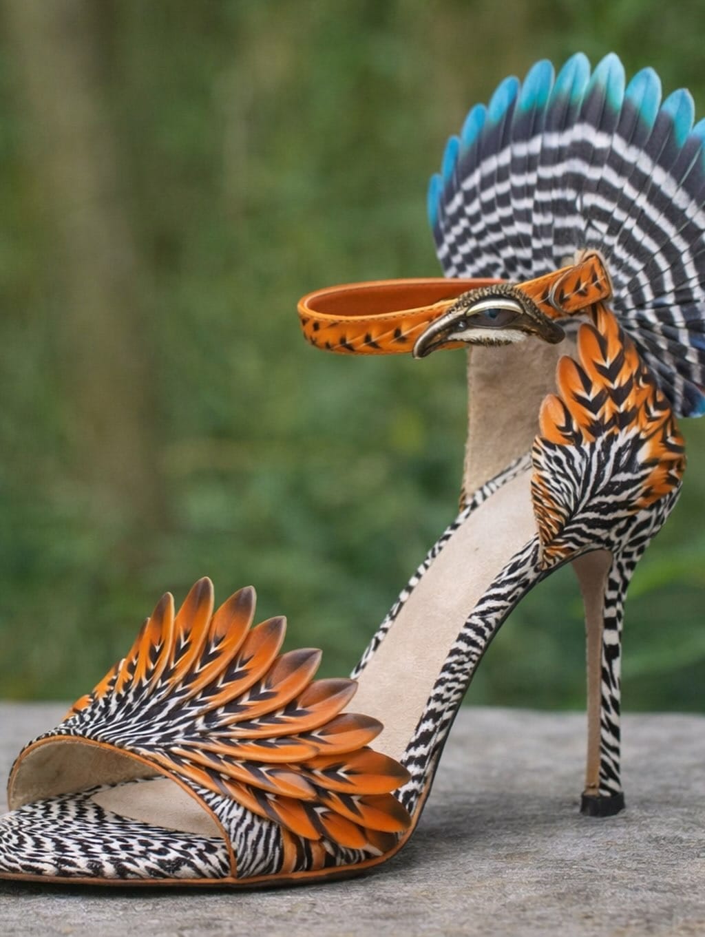 Peacock Flame Stiletto