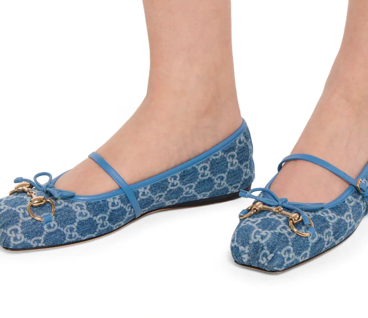 Aurora Mary Jane flats (Sky Blue)