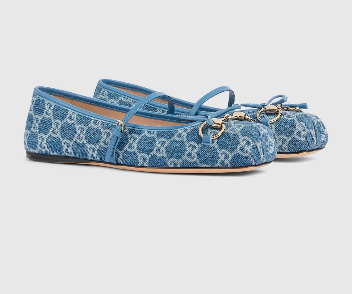 Aurora Mary Jane flats (Sky Blue)