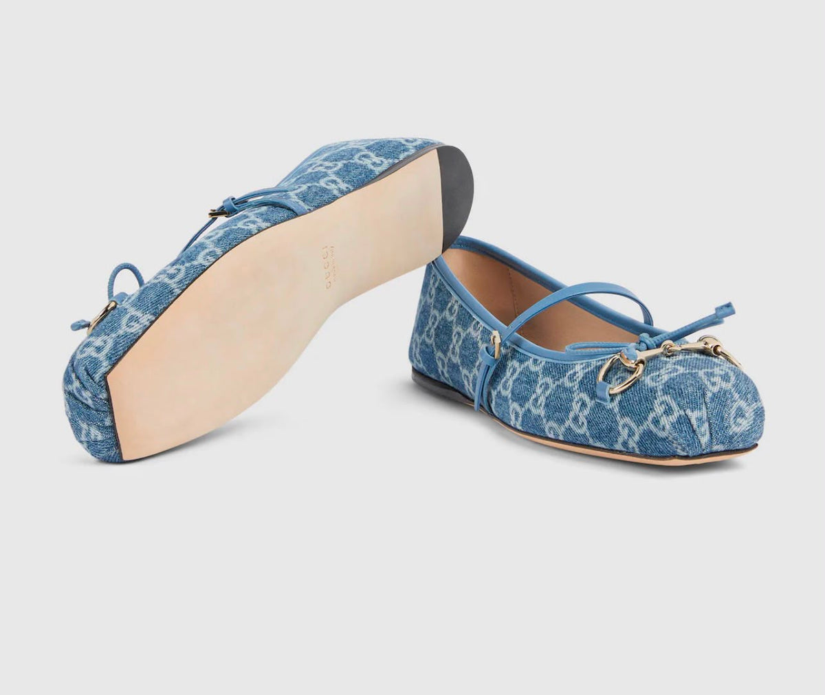 Aurora Mary Jane flats (Sky Blue)