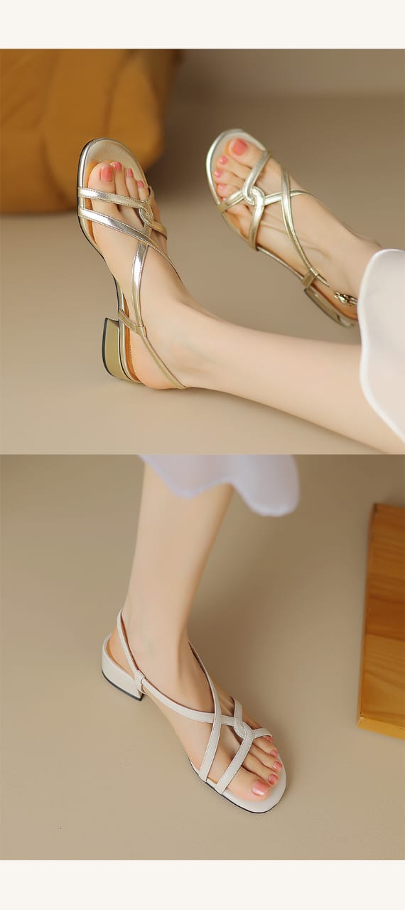 Dusto Elegant women sandals- white